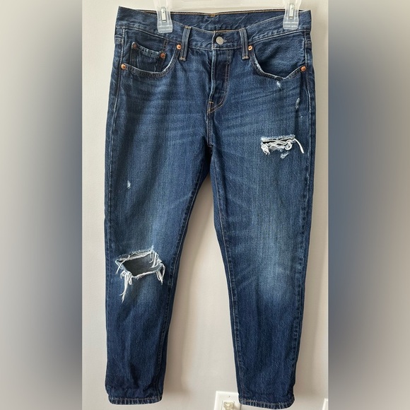 Levi's Denim - Women’s  Levi's 501 Tapered Distressed Size W27 L28